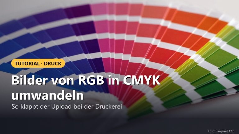 Bilder von RGB in CMYK umwandeln