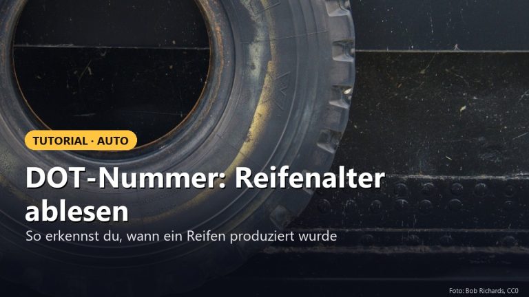 DOT Nummer – Das Alter von Autoreifen ablesen