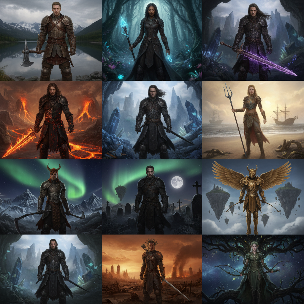 KI-Picdump Fantasy Krieger