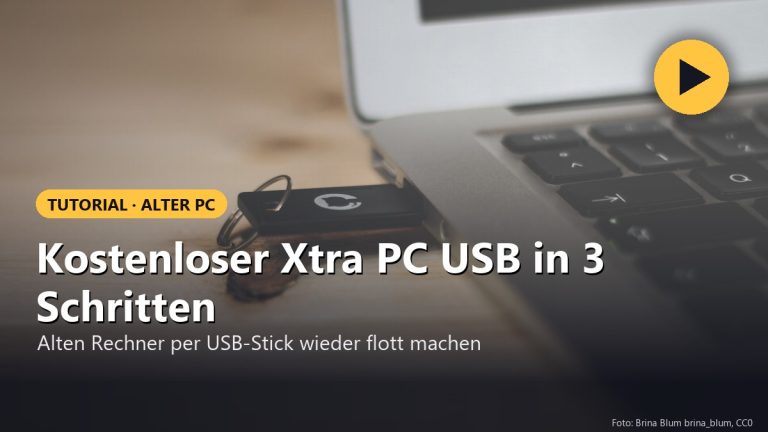 Kostenloser Xtra PC USB in 3 Schritten