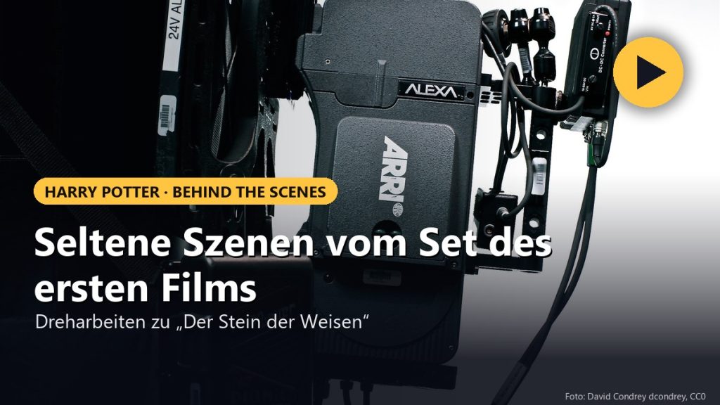 Seltene Szenen vom Set des ersten Films – Dreharbeiten zu „Der Stein der Weisen“