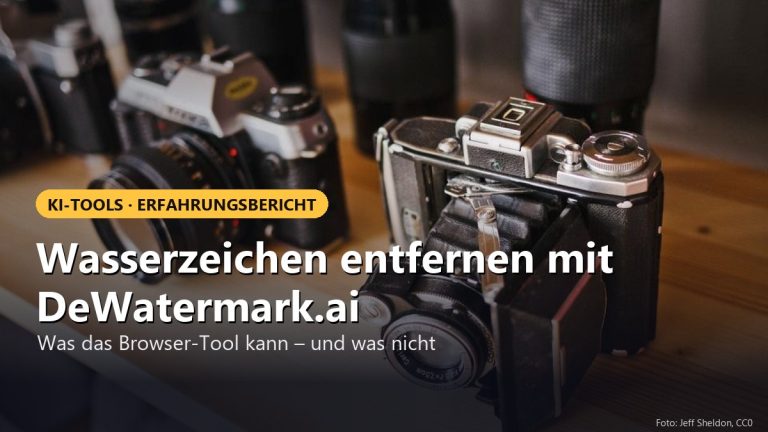 Erfahrungsbericht: Entfernen von Wasserzeichen mit DeWatermark.ai