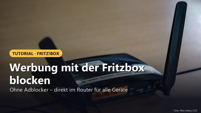 Internet Werbung mit der Fritzbox blocken