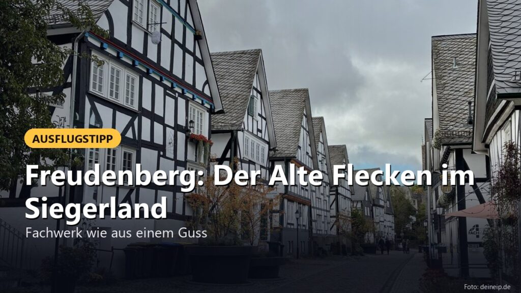 Fachwerkgasse im Alten Flecken Freudenberg