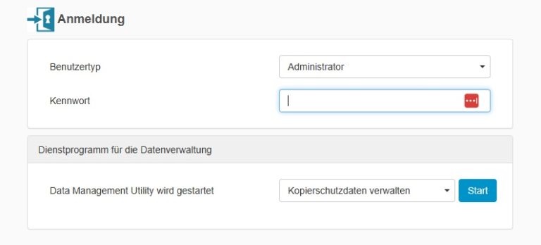 Konica Minolta bizhub: Standard-Administratorkennwort finden
