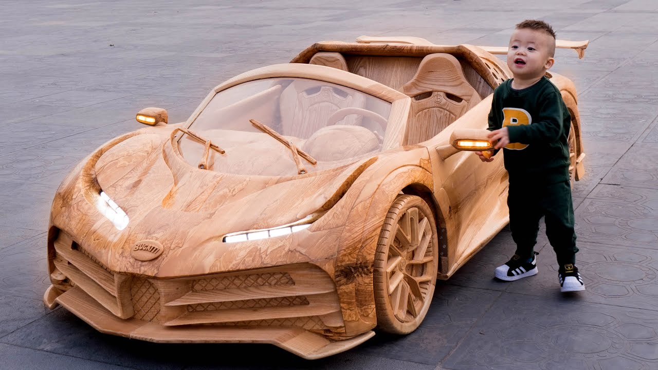 Bugatti aus Holz: Eine erstaunliche Nachbildung