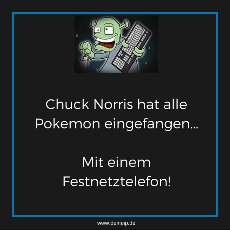 Chuck Norris fängt alle Pokemon