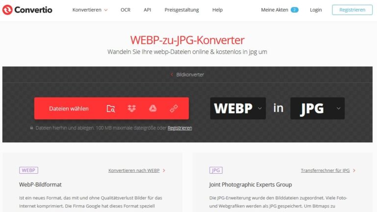 Tutorial: WebP Bilder in JPG konvertieren