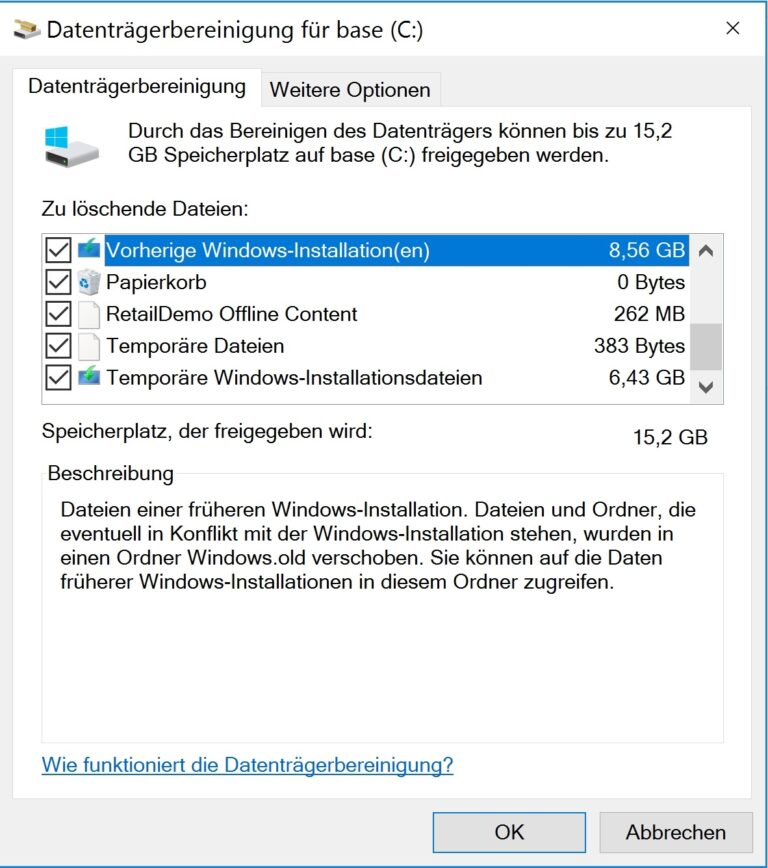 Tutorial: So kannst du den Windows.old Ordner löschen