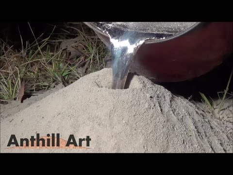 DIY Alu Skulptur aus einem Ameisennest oder eine Melone gießen