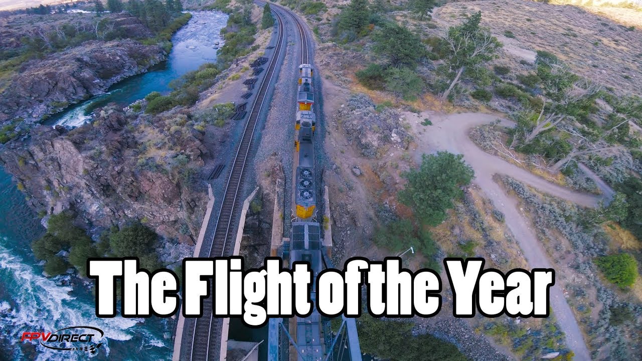 Drohnenflug des Jahres – Güterzug in grandioser Landschaft