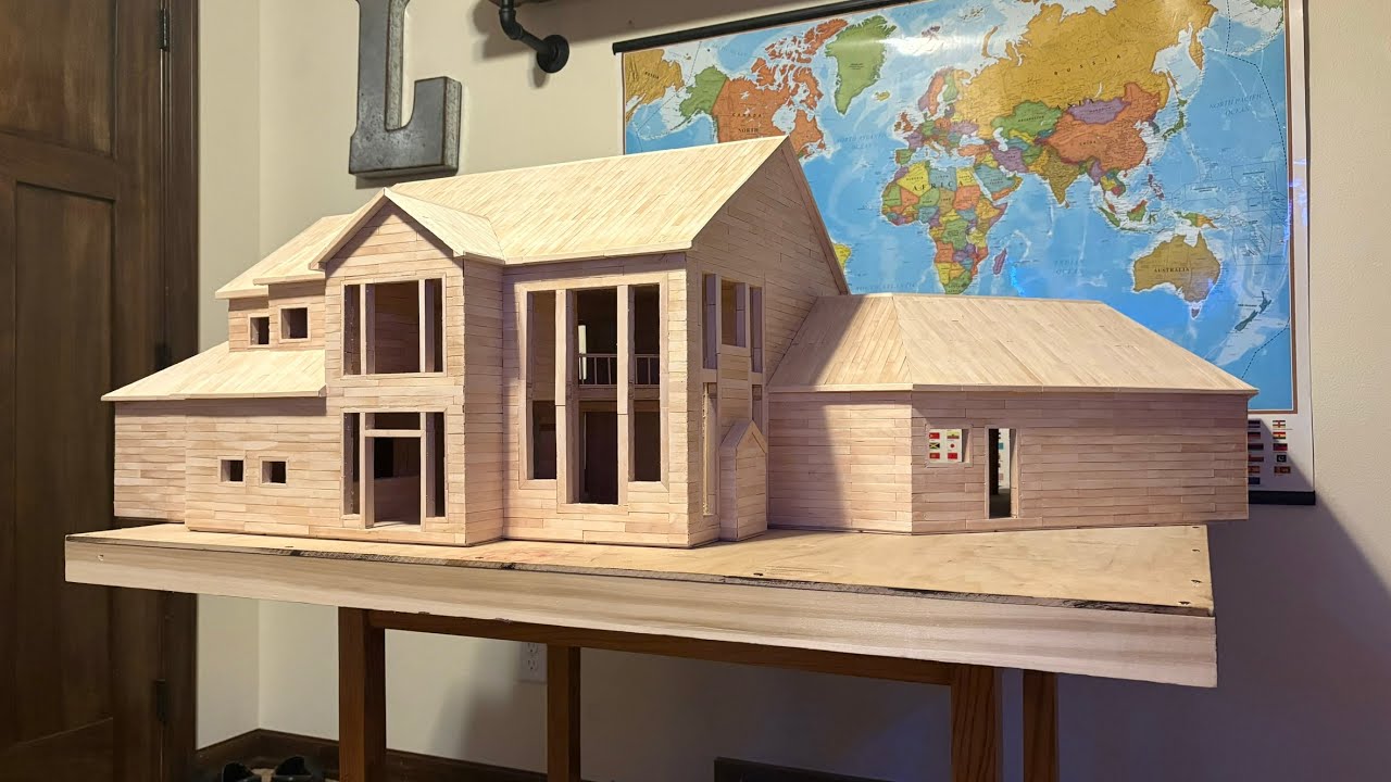 Eisstiel-Haus Bau im Zeitraffer: So entsteht ein Miniatur-Meisterwerk!