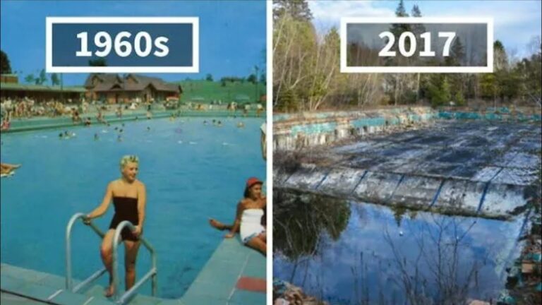 Heutige Lost Places und deren 60er Jahre Postkarten
