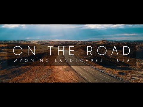 ON THE ROAD | Wyoming landscapes, USA 4K