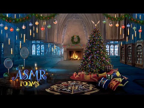 Weihnachten in Hogwarts ✼ Harry Potter ASMR ✧ Raum der Wünsche mit Musik