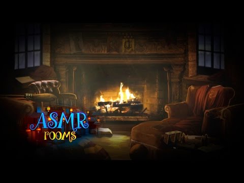 Harry Potter ASMR – Gryffindor Gemeinschaftsraum mit Regen und Feuerstelle