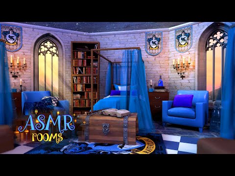 Harry Potter Inspired Ambience – Ravenclaw Dormitory – 4K UHD 1 Hour Soundscape & Animation