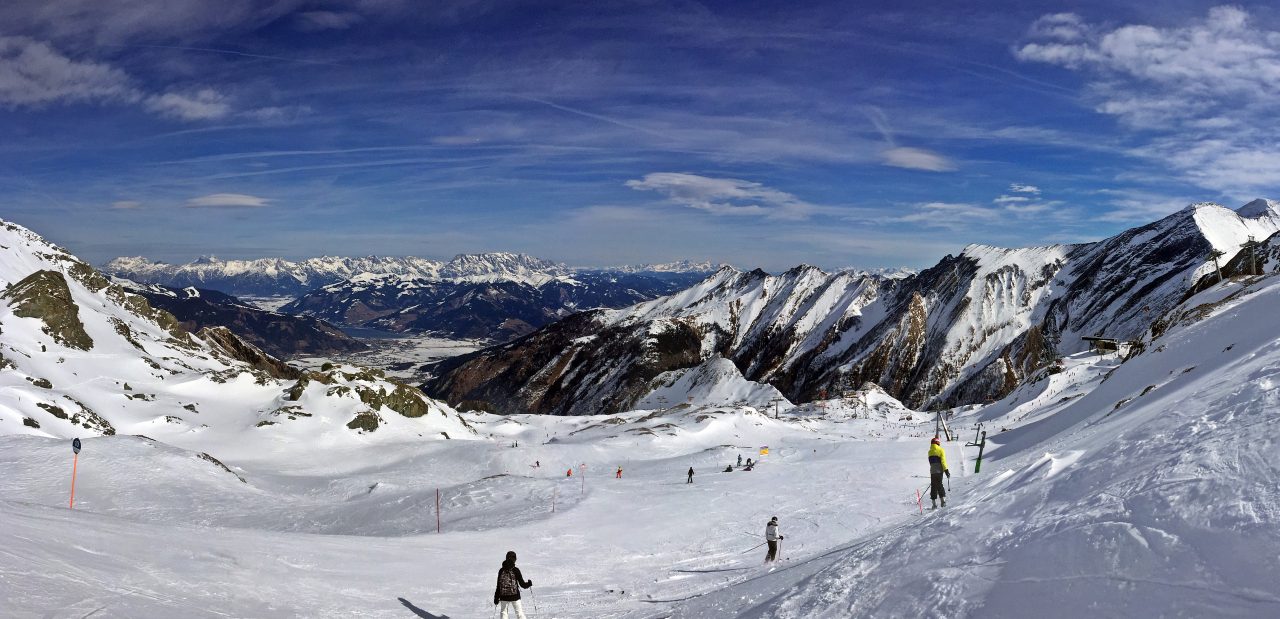 Panorama Skigebiet Kitzsteinhorn Österreich