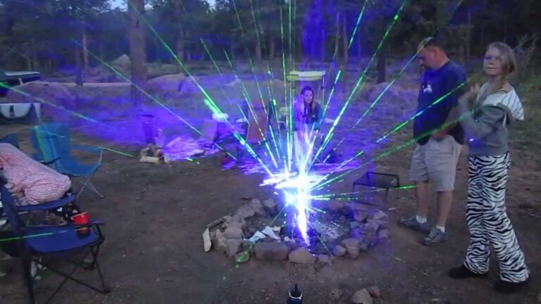 Laser im Lagerfeuer