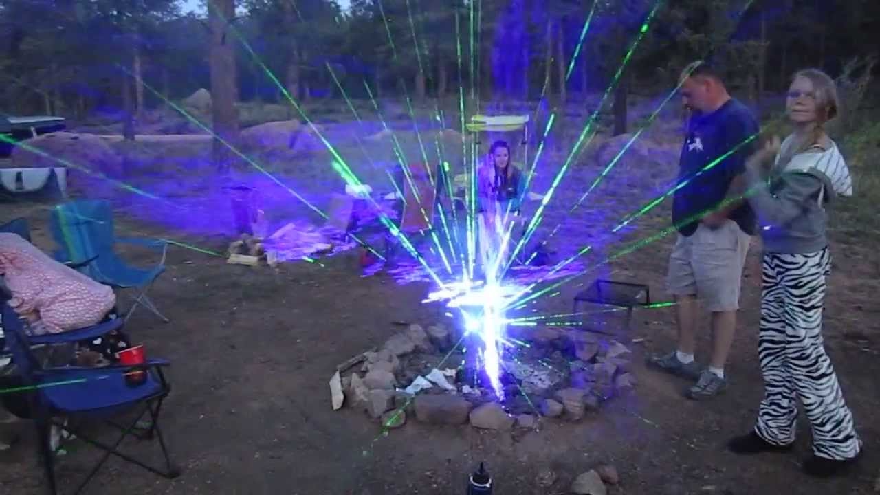 Laser im Lagerfeuer