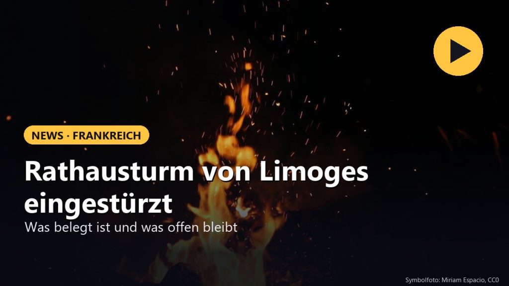 Funken und Flammen vor dunklem Nachthimmel (Symbolfoto)