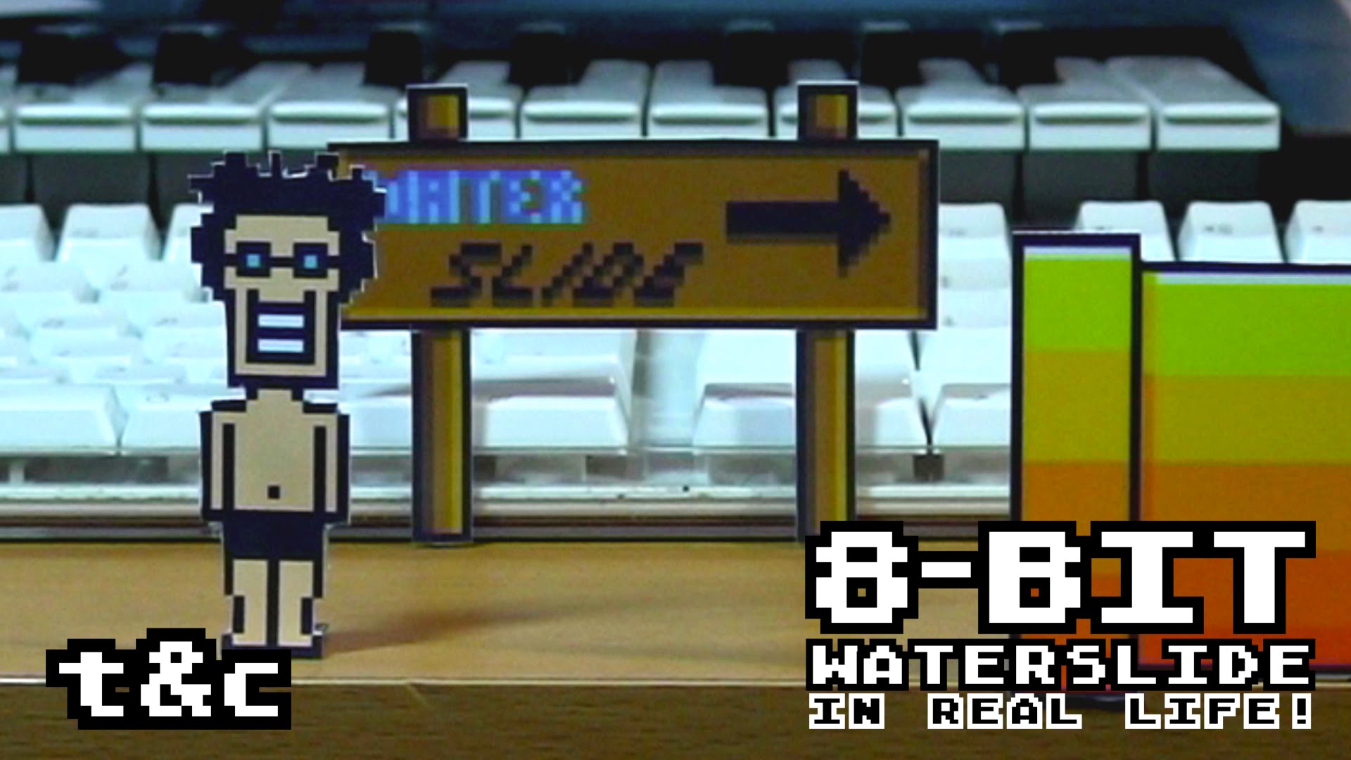 8-bit Waterslide in Real Life