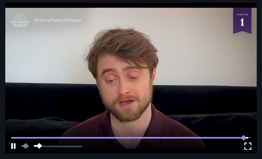 Daniel Radcliffe liest das erste Kapitel aus „Harry Potter und der Stein der Weisen“ vor