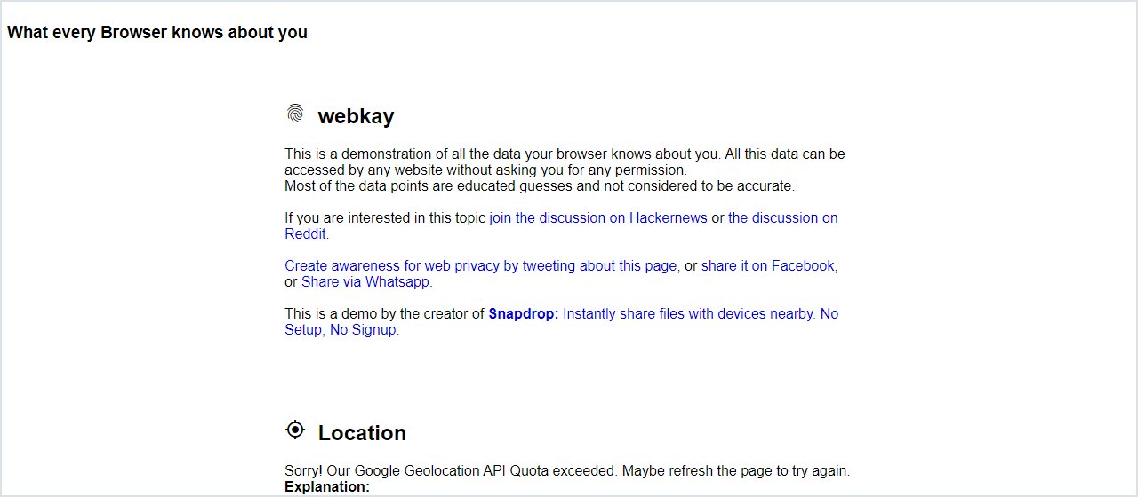 Startseite von webkay.robinlinus.com