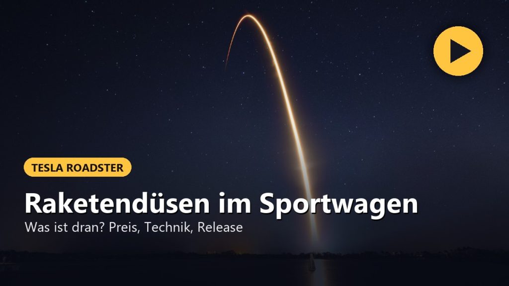 Raketenstart bei Nacht mit leuchtender Flugbahn am Sternenhimmel