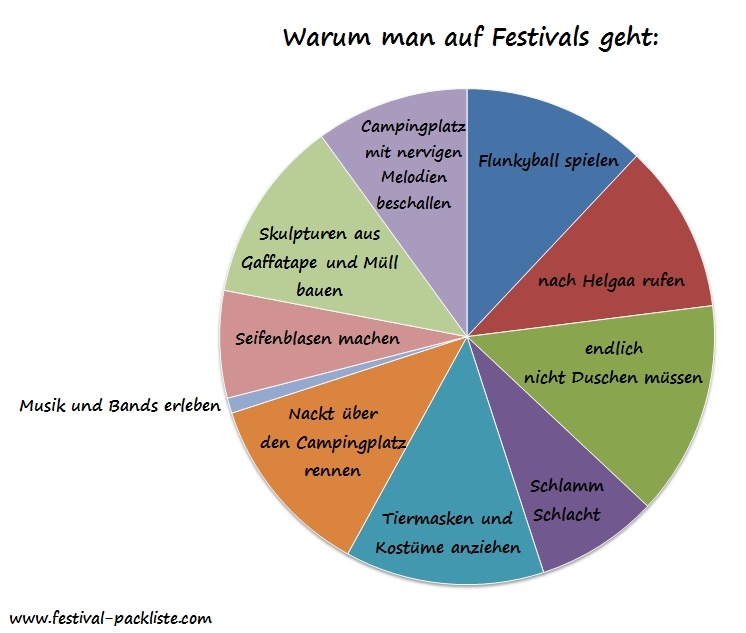 Das Leben in Diagrammen – Warum man auf Festivals geht!