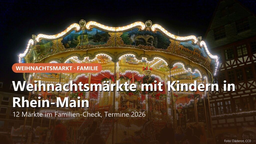 Weihnachtsmärkte mit Kindern in Rhein-Main: 12 Märkte im Familien-Check, Karussell am Römerberg
