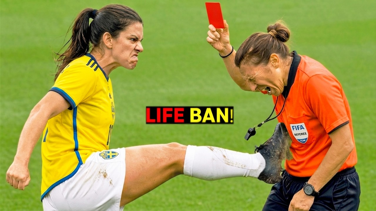 Wenn die Emotionen überkochen: Die krassesten roten Karten im Frauenfußball!