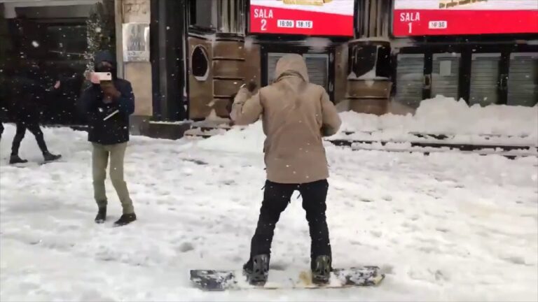 Wenn es schneit in Madrid