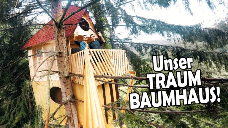 Wir übertreiben komplett! – DREI STOCKWERKE, Panoramafenster und ein Balkon für unser BAUMHAUS!