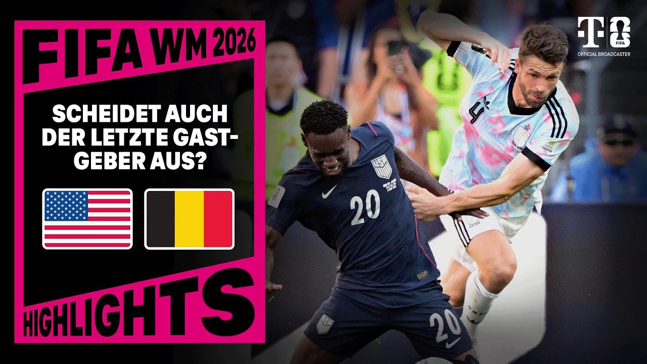 WM 2026: USA vs. Belgien – Das Achtelfinal-Aus der Gastgeber im Highlight-Video