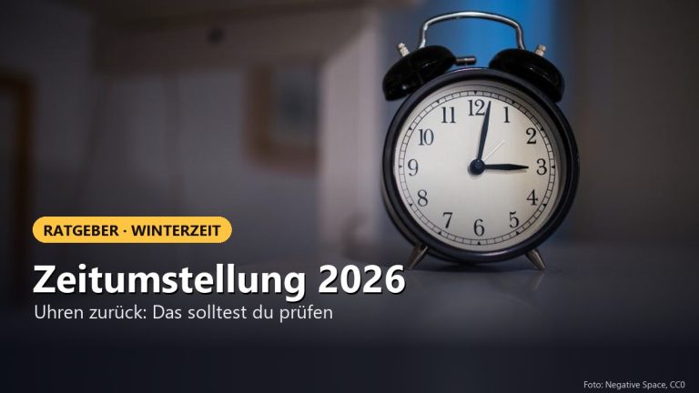 Zeitumstellung 2026: Winterzeit, Datum und Geräte-Check
